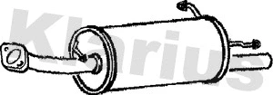 Silencieux arrière KLARIUS 220500