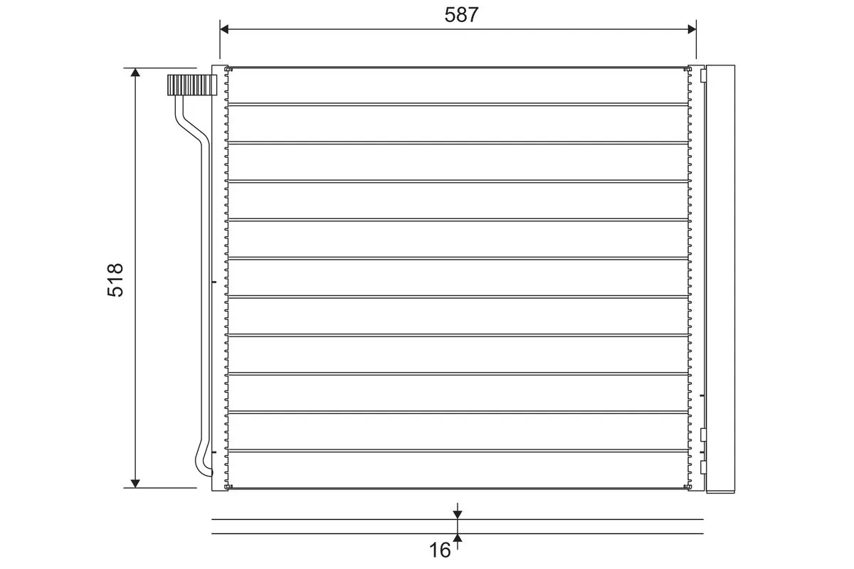 Condenseur, climatisation VALEO 822649