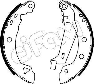 Jeu de mâchoires de frein CIFAM 153-002Y