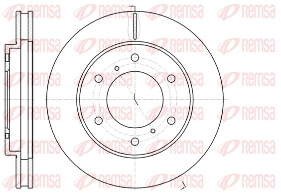 Disque de frein REMSA 61118.10