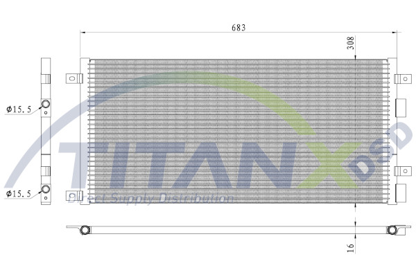 Condenseur, climatisation TitanX CD359008