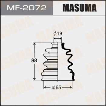Jeu de joints-soufflets, arbre de commande MASUMA MF-2072