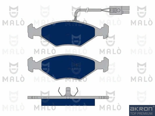 Kit de plaquettes de frein, frein à disque AKRON-MALÒ 1050368