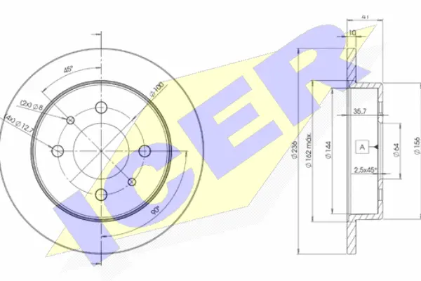 Disque de frein ICER 78BD7763-2