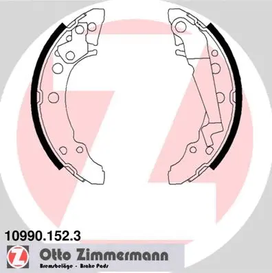 Jeu de mâchoires de frein ZIMMERMANN 10990.152.3