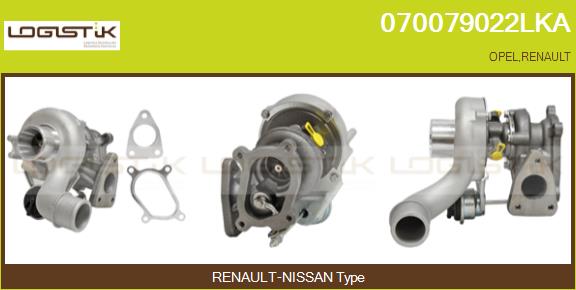 Turbocompresseur, suralimentation LGK 070079022LKA