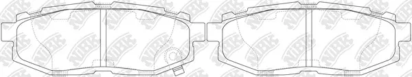 Kit de plaquettes de frein, frein à disque NiBK PN7803