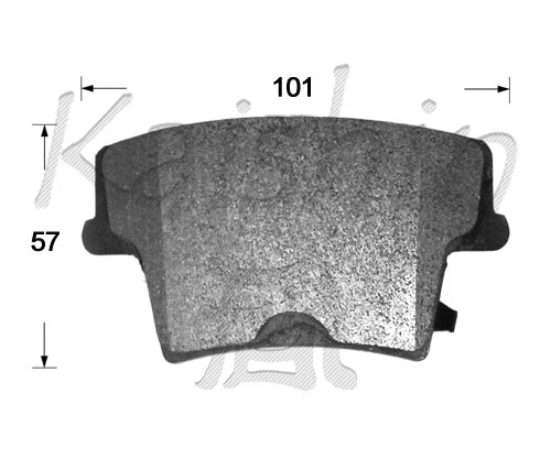 Kit de plaquettes de frein, frein à disque KAISHIN FK10133