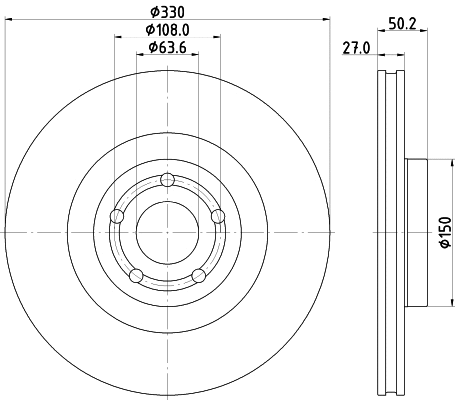 Disque de frein MINTEX MDC3174C