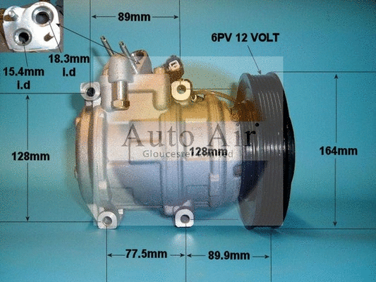 Compresseur, climatisation AUTO AIR GLOUCESTER 14-1183