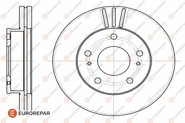 Disque de frein EUROREPAR 1618865680
