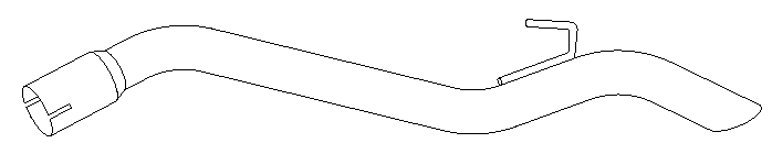 Tuyau d'échappement Vellerand 10244