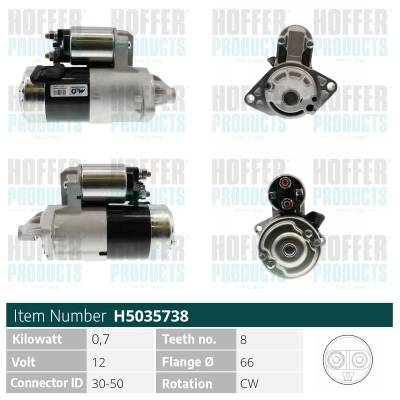 Démarreur HOFFER H5035738