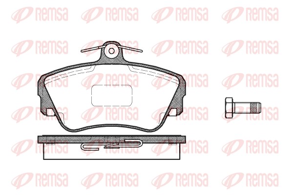 Kit de plaquettes de frein, frein à disque REMSA 0309.10