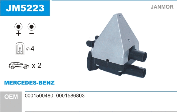 Bobine d'allumage JANMOR JM5223