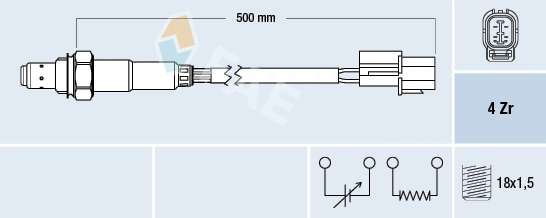 Sonde lambda FAE 77785