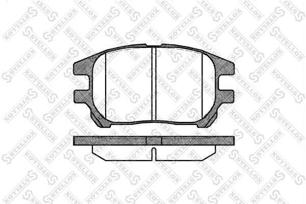 Kit de plaquettes de frein, frein à disque STELLOX 983 000-SX