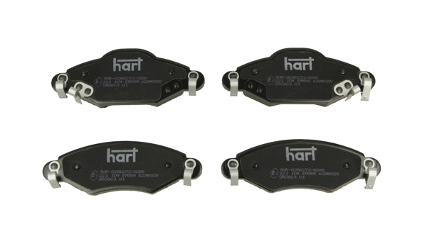 Kit de plaquettes de frein, frein à disque HART 221 104