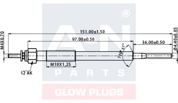 Bougie de préchauffage A-N PARTS A-N137577