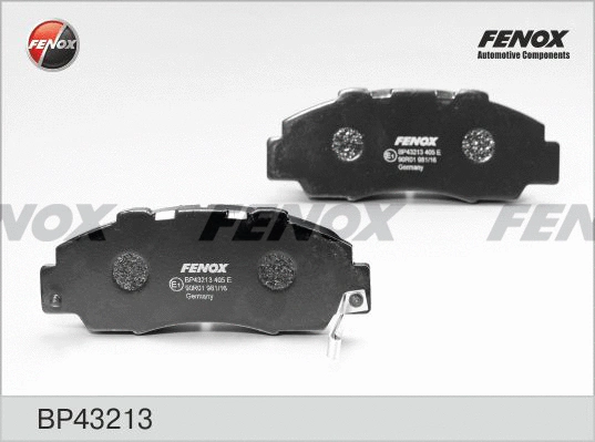 Kit de plaquettes de frein, frein à disque FENOX BP43213