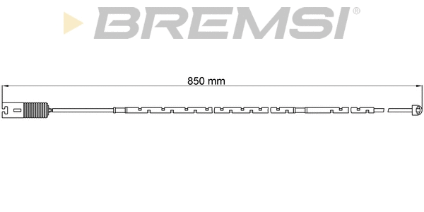 Contact d'avertissement, usure des plaquettes de frein BREMSI WI0593