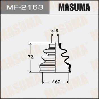 Jeu de joints-soufflets, arbre de commande MASUMA MF-2163