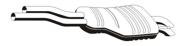 Silencieux arrière VEGAZ GmbH BS-293ERNS