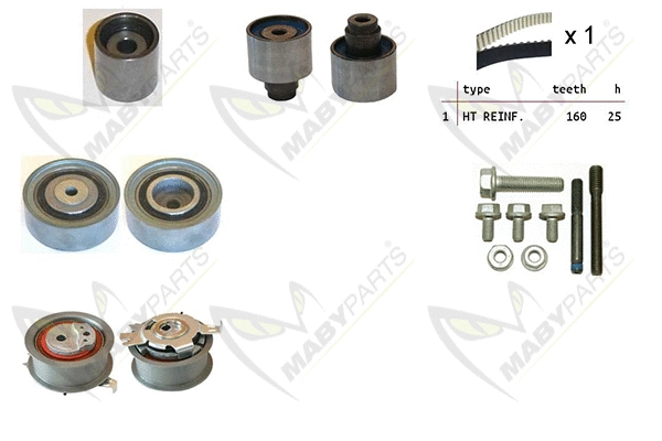 Kit de courroie crantée MABYPARTS OBK010046