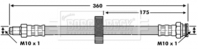 Flexible de frein BORG & BECK BBH6775