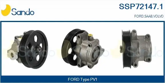 Pompe hydraulique, direction SANDO SSP72147.1
