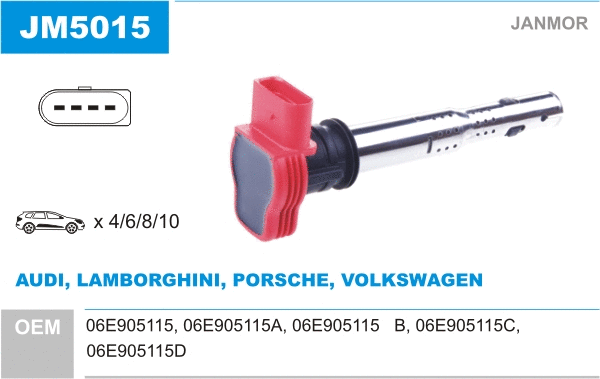 Bobine d'allumage JANMOR JM5015