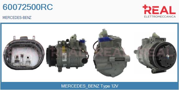Compresseur, climatisation REAL 60072500RC