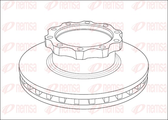 Disque de frein REMSA NCA1039.20