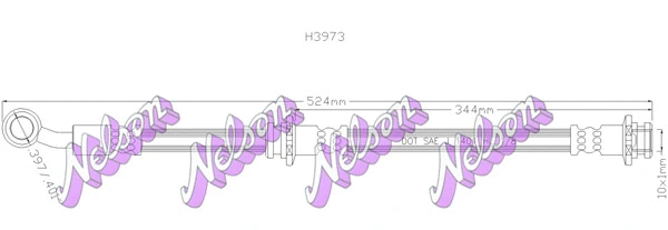 Flexible de frein KAWE H3973