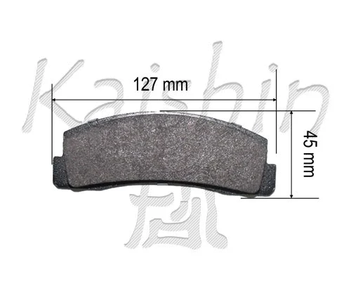 Kit de plaquettes de frein, frein à disque KAISHIN FK10166