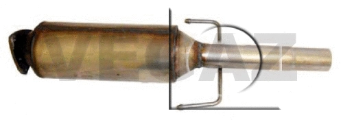 Filtre à particules / à suie, échappement VEGAZ GmbH FTK-856