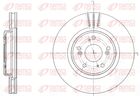 Disque de frein REMSA 61641.10