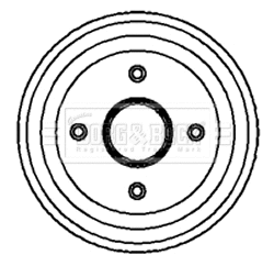 Tambour de frein BORG & BECK BBR7068