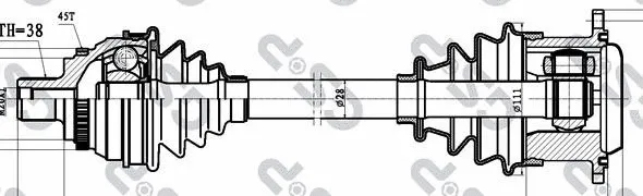 Arbre de transmission MDR GSP-203060
