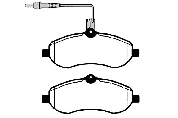 Kit de plaquettes de frein, frein à disque Technika 01620