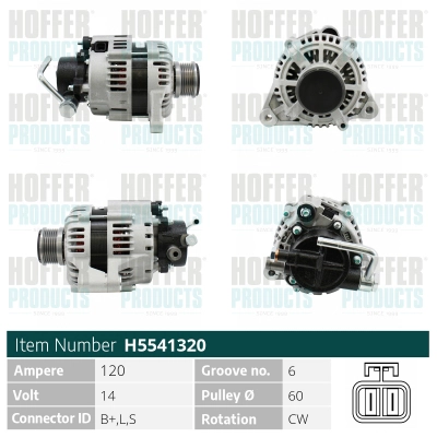 Alternateur HOFFER H5541320