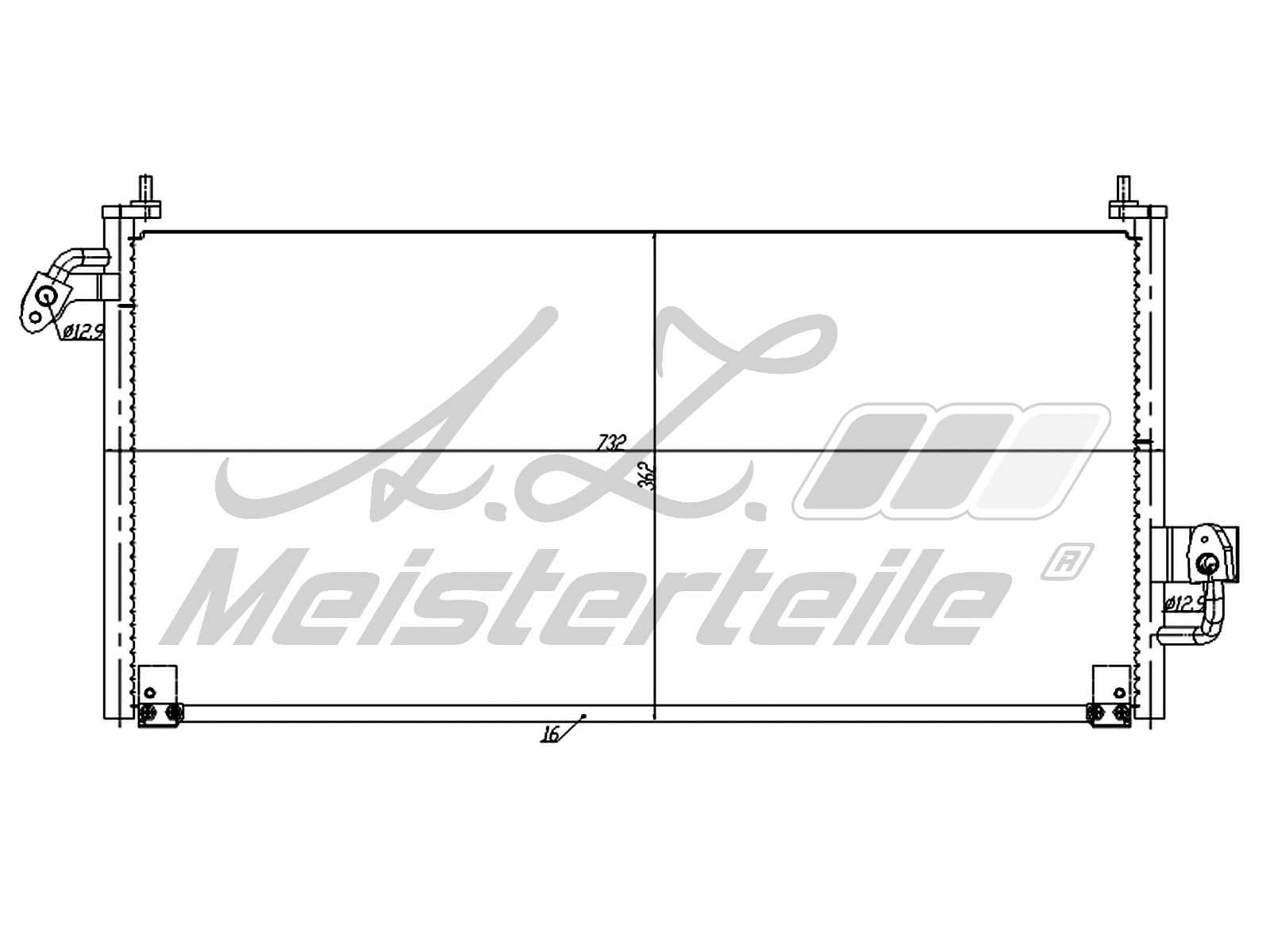 Condenseur, climatisation A.Z. Meisterteile AZMT-45-030-1283