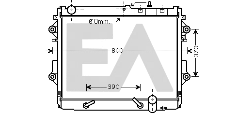 Radiateur, refroidissement du moteur EACLIMA 31R71241