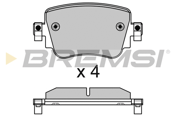 Kit de plaquettes de frein, frein à disque BREMSI BP3623