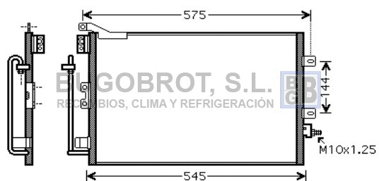 Condenseur, climatisation BUGOBROT 62-RT5395