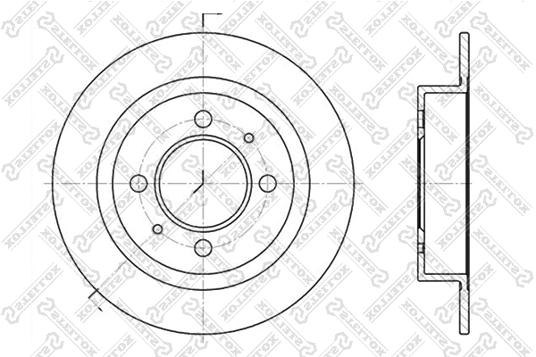 Disque de frein STELLOX 6020-2246-SX