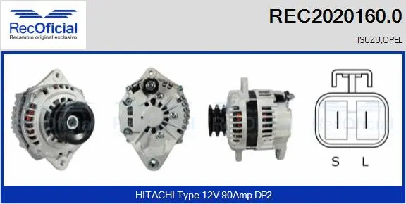 Alternateur RECOFICIAL REC2020160.0
