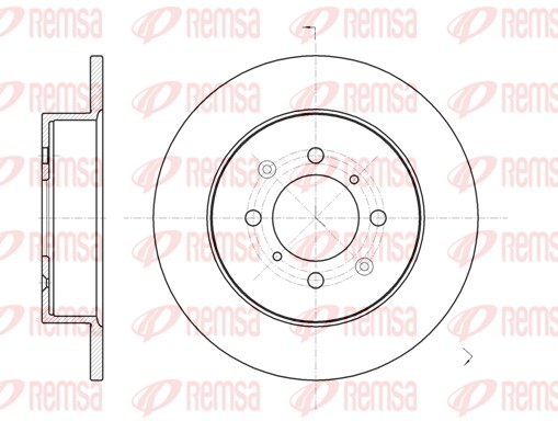 Disque de frein REMSA 6732.00