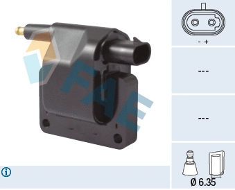Bobine d'allumage FAE 80362