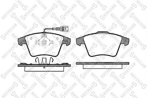Kit de plaquettes de frein, frein à disque STELLOX 1056 011-SX